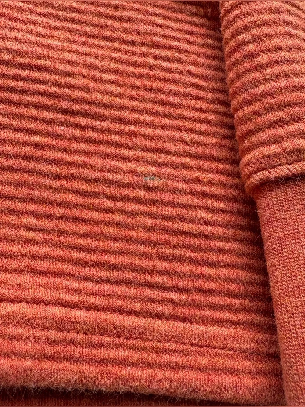L.L.Bean Lakewashed Double-Knit Quarter-Zip Long Sleeve Men's L Regular Orange